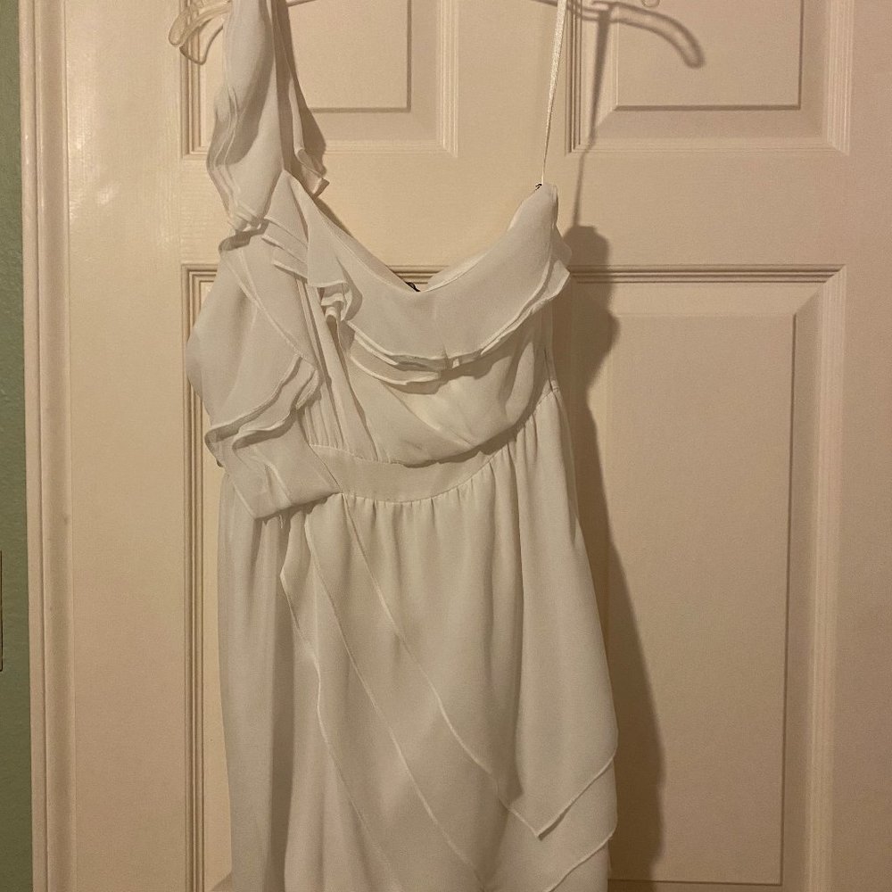 Ark & Co White Ruffle Dress